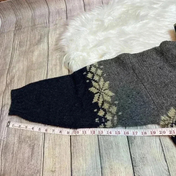 Vintage Etchings Fair Isle Wool Blend Grandpa Men’s Sweater Size XL - Picture 6 of 7